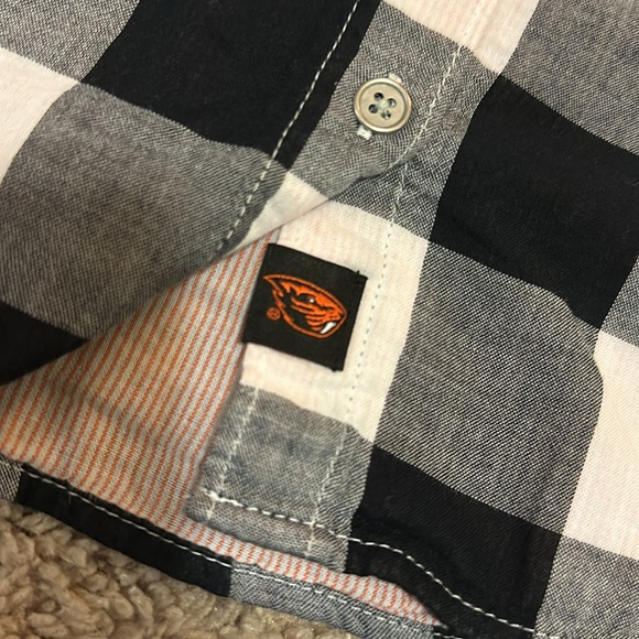 Columbia Women’s Oregon State Hooded Plaid Shirt Size Medium - Picture 10 of 16